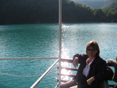Wynette on the boat