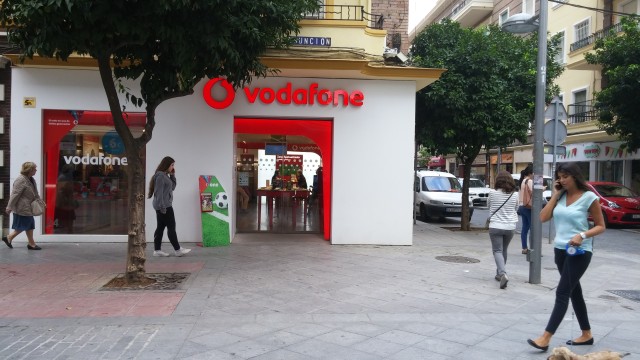 Our neighborhood Vodafone store.