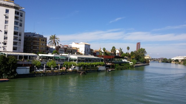 Crossing the bridge from Los Remedios into the Old Town